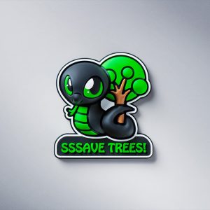 Razer Sneki Snek Fridge Magnet - SSSAVE TREES