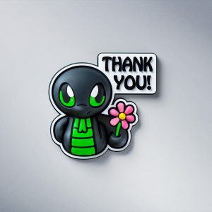 Razer Sneki Snek Fridge Magnet - THANK YOU