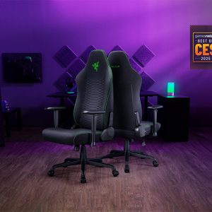 Razer Iskur V2 X - Black / Green - Fabric